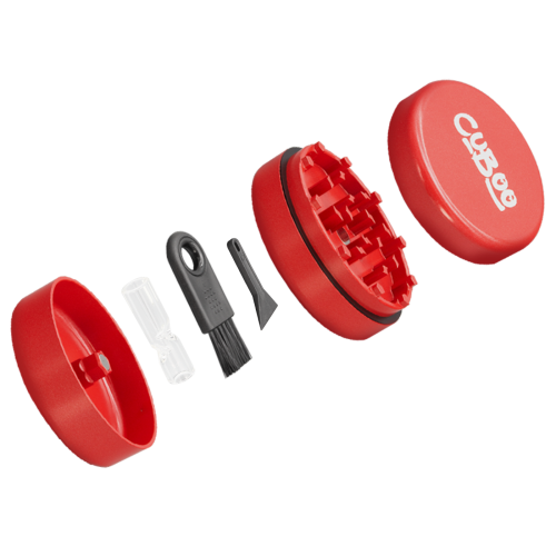Cuboo Keramik Ultra Grinder (3-tlg. - 62 mm) *Rot* Cuboo Keramik Ultra Grinder (3-tlg. - 62 mm) *Rot*
