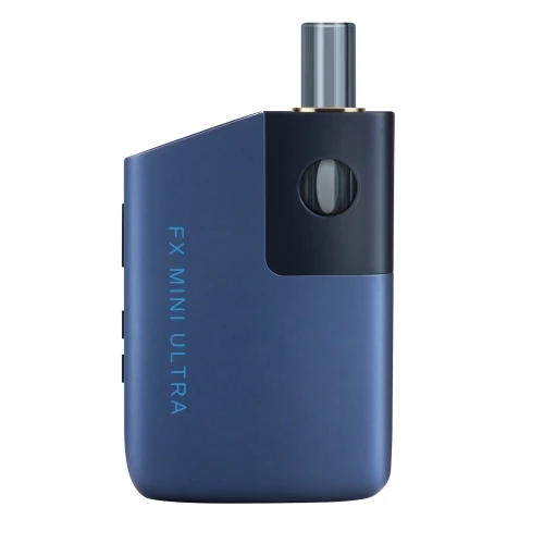 WOLKENKRAFT FX MINI ULTRA Verdampfer in Dunkelblau mit Mundstück.