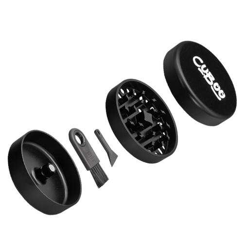 Cuboo Aluminium Ultra Grinder (3-tlg. - 62 mm) *Schwarz* Cuboo Aluminium Ultra Grinder (3-tlg. - 62 mm) *Schwarz*