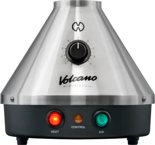 Volcano Classic Vaporizer Valcano Classic Vaporizer zeigt leuchtende aufheizt-LED und Temperatur Grundeinstellung