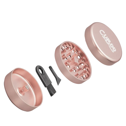 Cuboo Aluminium Ultra Grinder (3-tlg. - 62 mm) *Rosé* Cuboo Aluminium Ultra Grinder (3-tlg. - 62 mm) *Rosé*