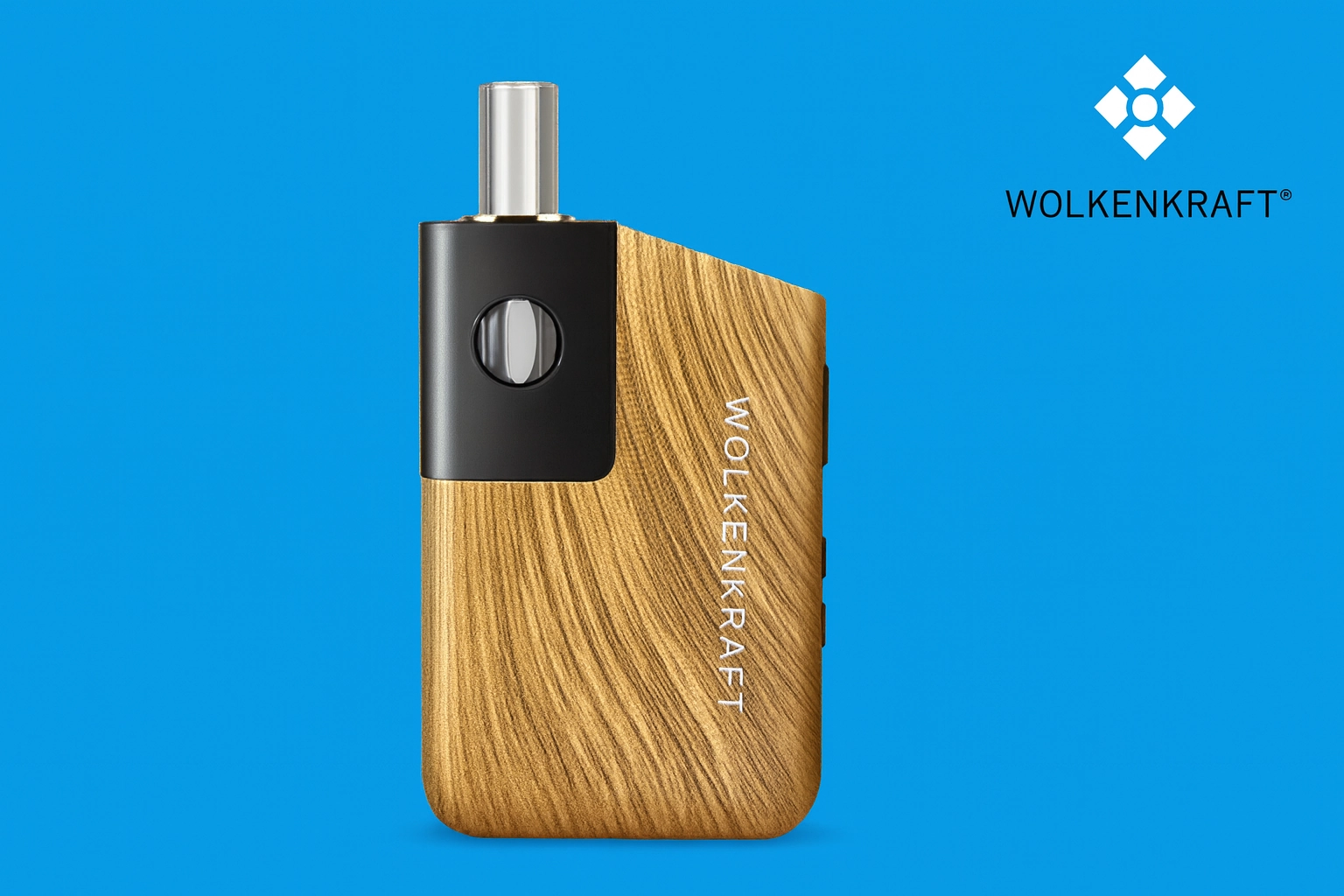 Baluer Hintergrund mit Wolkenkraft FX Mini Ultra in Holzoptik