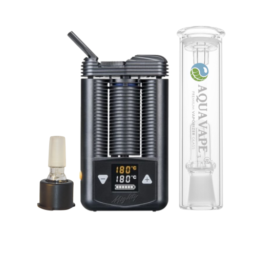 Mighty Vaporizer Komplett Set + Aquavape³-Bubbler & 14 mm-Adapter Mighty Vaporizer Komplett Set + Aquavape³-Bubbler & 14 mm-Adapter