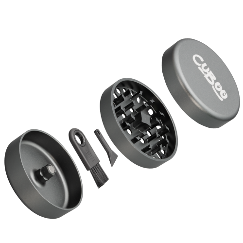 Cuboo Aluminium Ultra Grinder (3-tlg. - 62 mm) *Grau* Cuboo Aluminium Ultra Grinder (3-tlg. - 62 mm) *Grau*