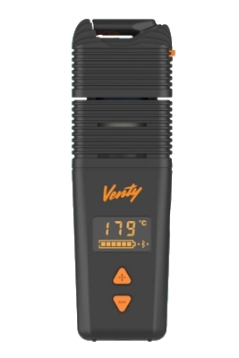 3131-kat Storz & Bickel Venty Vaporizer in Schwarz mit digitalem 180 °C Temperaturdisplay